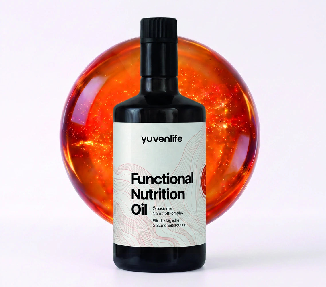 yuvenlife Functional Nutrition Oil – Produktmotiv aus dem Flyer